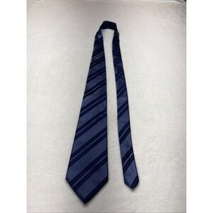 Emmanuel Ungaro 100% Silk Tie Extra Long- 64" Blue Stripe
